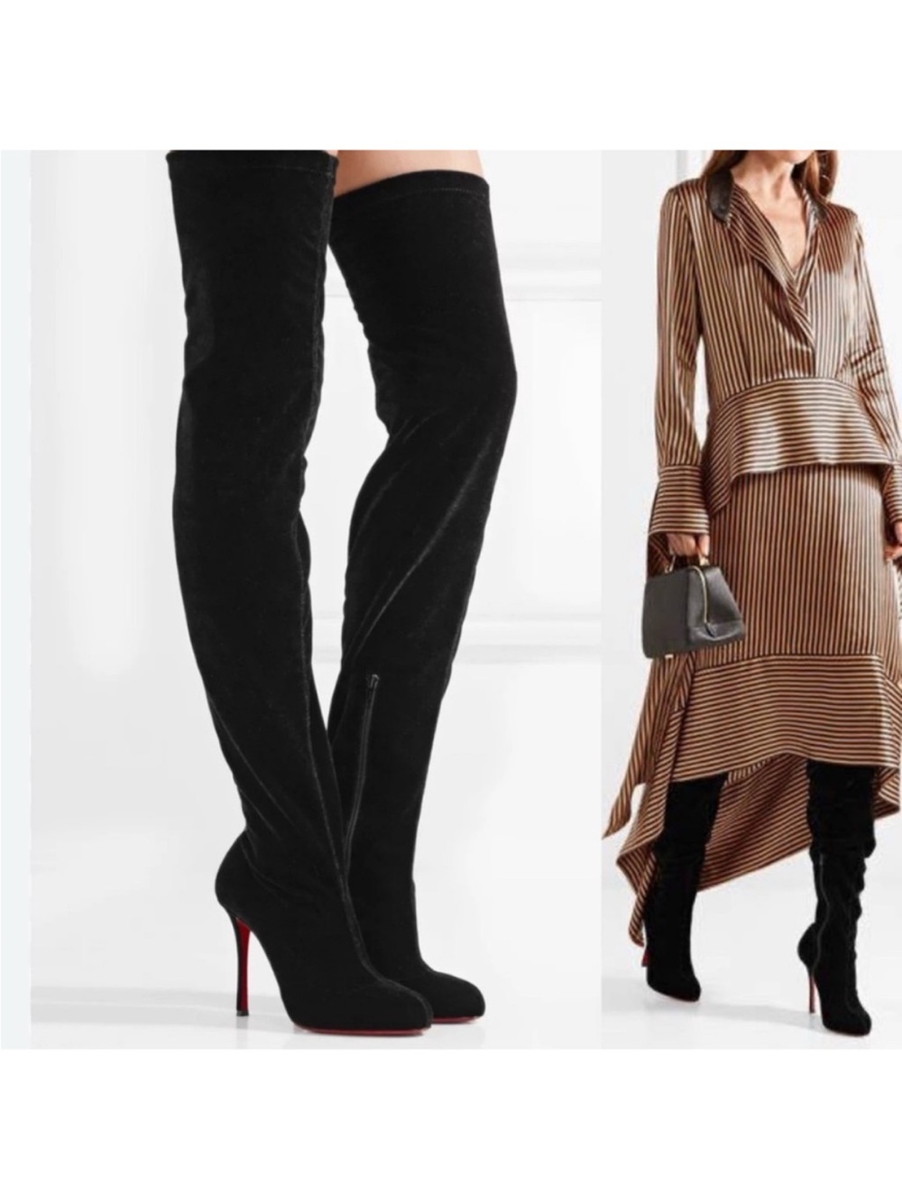 Christian Louboutin Classe over the knee velvet boots RETAIL
2,995